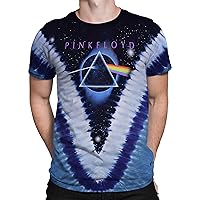 Liquid Blue Unisex-Adult's Pink Floyd Pyramid V Tie Dye T-Shirt