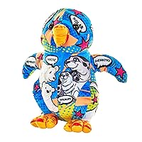 Wild Republic Message from The Planet, Penguin, Stuffed Animal, 12 inches, Gift for Kids, Plush Toy, Made from Spun Recycled Water Bottles, Eco Friendly, Child’s Room Decor