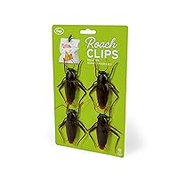 Genuine Fred Roach Bag Clips, Set of 4, Brown