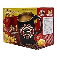New 3IN1 Instant coffee - Highlands Coffee - 20 sticks x 17grams - Premium Vietnamese coffee