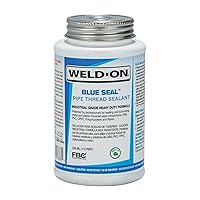 Weld-On 87685 Blue Seal Industrial Grade Pipe Thread Sealant - Zero VOC, 1/2 Pint (8 fl oz)