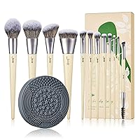 Jessup Vegan Makeup Brushes Set T327 with Brushes Cleaning Mat A002