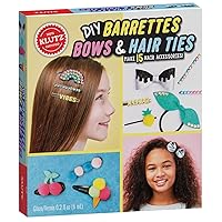 Klutz DIY Barrettes, Bows, and Hair Ties, Clear,Gold