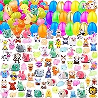 504 Pack Plastic Easter Eggs with Toy Bulk,Fillable for Kids Easter Hunt,Easter Party Favors Easter Basket Stuffers Fillers Classroom Prize Supplies