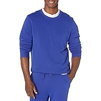 Amazon Essentials Men's Lightweight Long-Sleeve French Terry Crewneck Sweatshirt (Available in Big & Tall)