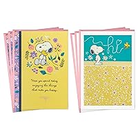 Hallmark Peanuts Snoopy Card Pack (6 Cards with Envelopes) for Mother's Day, Just Because