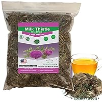Cardo Mariano Herb, Milk Thistle Herb 100% PURE & NATURAL Cardo Marin Cardo Mariano Tea, Milk Thistle Loose Tea, Resealable Bag, Milk Thistle Herbal, Product From Mexico… (1 Pound)