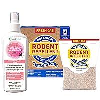 EarthKind Rodent and Mosquito Bundle - Fresh Cab Mouse Repellent 4-Pack and Stay Away Mosquitoes Insect Repellent 4 Oz