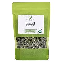Pure and Organic Biokoma Horsetail Herb Organic Dried Leaves in Resealable Pack Moisture Proof Pouch, Horsetail Tea Organic 50g USDA Certified Organic, No Additives, No Preservatives, No GMO