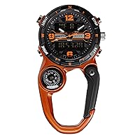 Dakota Analog & Digital Clip Watch, Travel Watch, Alarm, Stopwatch, Timer and Dual Time Watch, Outdoor Travel Gifts for Men and Women, Use for Traveling, Fishing Digital Watch, Clip On Watch