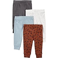 Simple Joys by Carter's Baby Girls' 4-Pack Textured Pants
