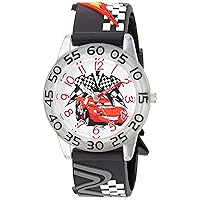 DISNEY Cars Kids' WDS000021 Cars Analog Display Analog Quartz Black Watch