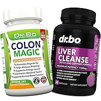 Colon Cleanse & Liver Cleanse Detox Support Supplement - Natural Bowel Cleanser Pills for Intestinal Bloating & Daily Constipation Relief - Milk Thistle Dandelion Caps & Aid Gallbladder Supplements