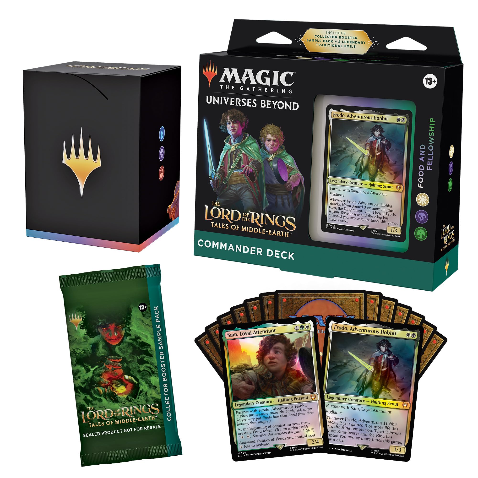 Magic The Gathering The Lord of The Rings: Tales of Middle-Earth Commander Deck Bundle – Includes Pack of 4 Decks