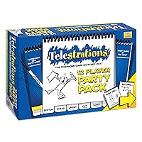 USAopoly Telestrations Party Pack 12 Player | 600 New Phrases to Sketch | Family Board Game | A Fun Family Game for Kids and Adults | Family Game Night Just Got Better | Telephone Game Sketched Out, Multi-colored