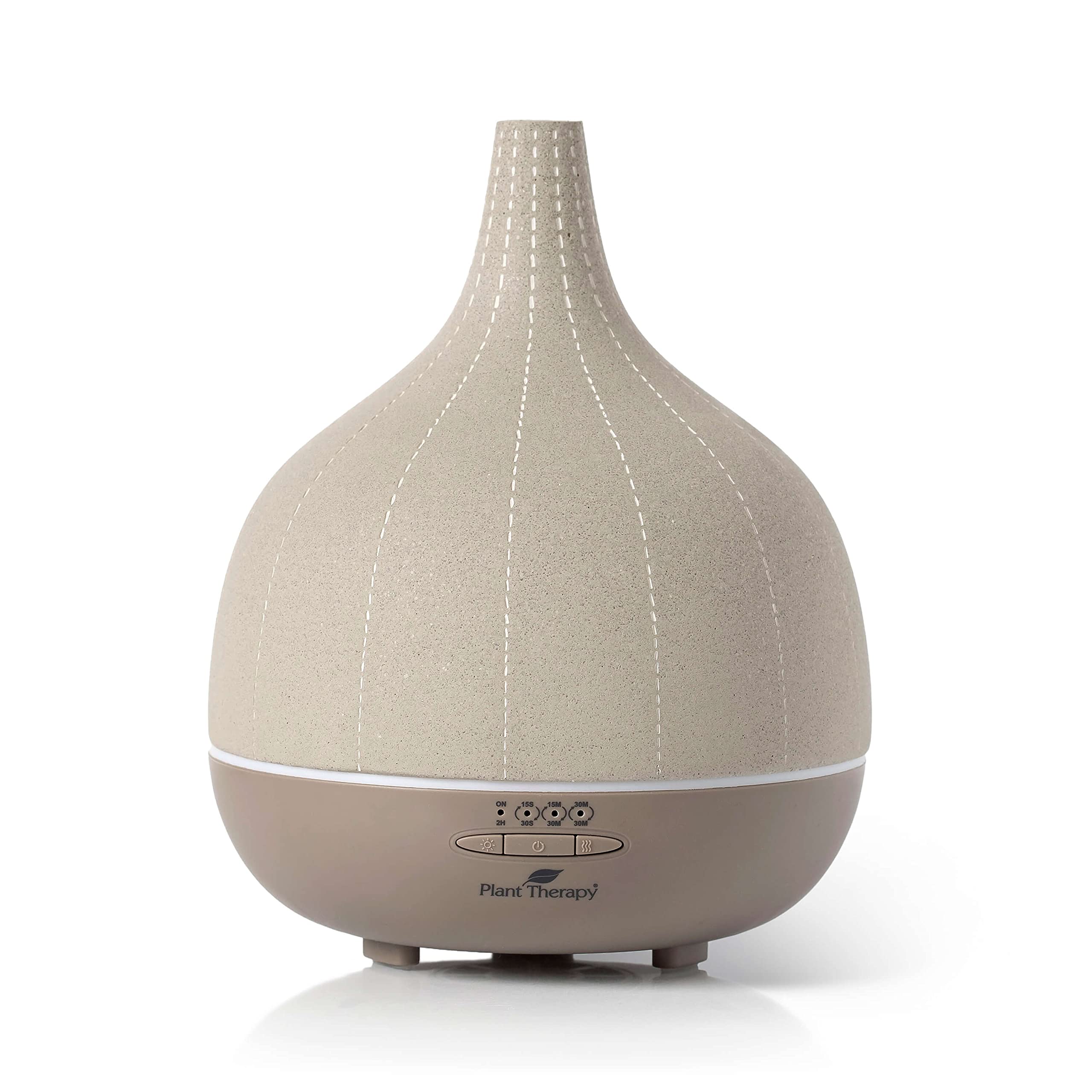 Plant Therapy Metro Stone Deluxe Diffuser Gray - Essential Oil Diffuser - Large Water Reservoir, 20 Hours of Diffusion, Auto Shut Off, Sleek Diffuser Design for Home & Office