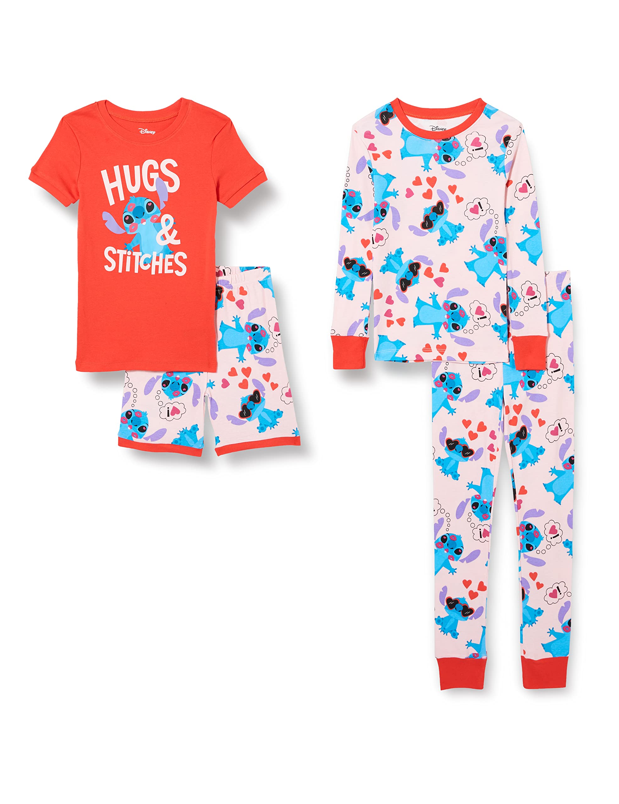 Amazon Essentials Disney | Marvel | Star Wars Babies, Toddlers, and Girls' Pajama Set (Previously Spotted Zebra), Multipacks