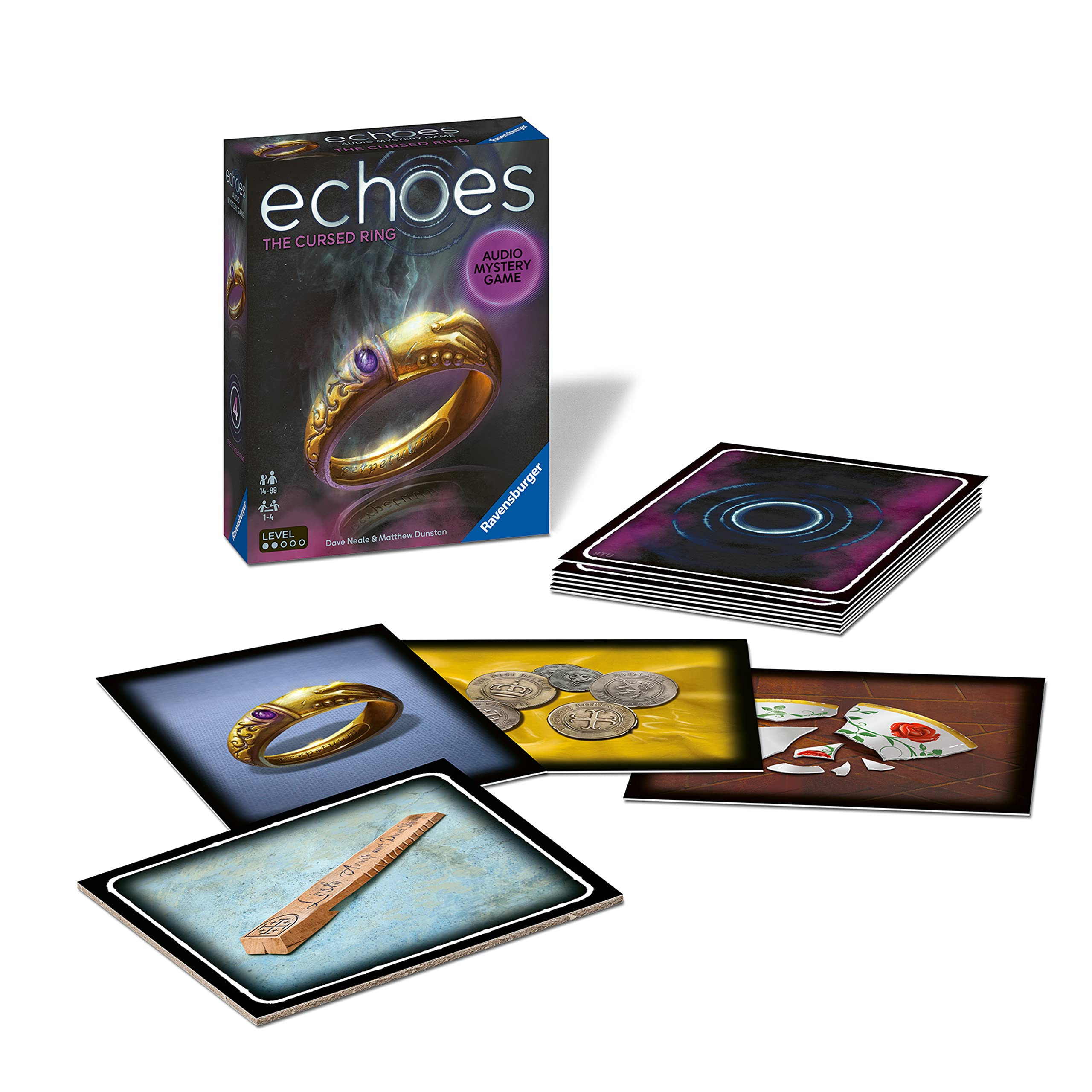 Ravensburger Echoes The Cursed Ring Audio Murder Mystery Game for Adults and Kids Age 14 Years Up