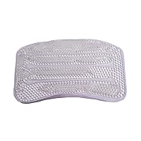 Gel-B Non Slip Bath Pillow Luxurious Cushion Spa for Bathtub, Hot Tub, Jacuzzi, with 2 Strong Suction Cups, Supports Neck & Shoulders, 11 x 2 x 7, Clear