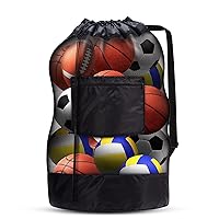 Mesh Bag Durable Mesh Drawstring Bag Gym Sports Equipment Bag Large Mesh Net Bag
