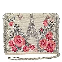 Mary Frances Bonjour Crossbody Clutch Paris Handbag, Multi