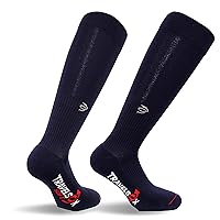 Travelsox Graduated Compression Socks (2 Pack), Medium, Navy/Navy