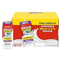 Shelf-Stable 1% Low Fat Milk Boxes with DHA Omega-3, Vanilla, 8 oz., 12 Pack
