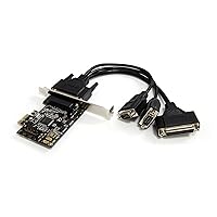 StarTech.com 2S1P PCI Express Serial Parallel Combo Card with Breakout Cable - PCIe Serial Parallel Card (PEX2S1P553B)