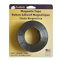Corporation ProMAG 1 x 10 Feet Magnetic Tape (AFG-12345-PGY), Black