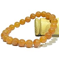 Bracelet - Orange Quartz Crystal Bead Bracelet Size 8MM Natural Chakra Balancing Crystal Healing Stone