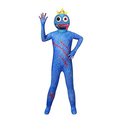 Dolls Rainbow Friends Costume for Kids Blue Monster Wiki Cosplay Horror Game Halloween Jumpsuit Party Outfit