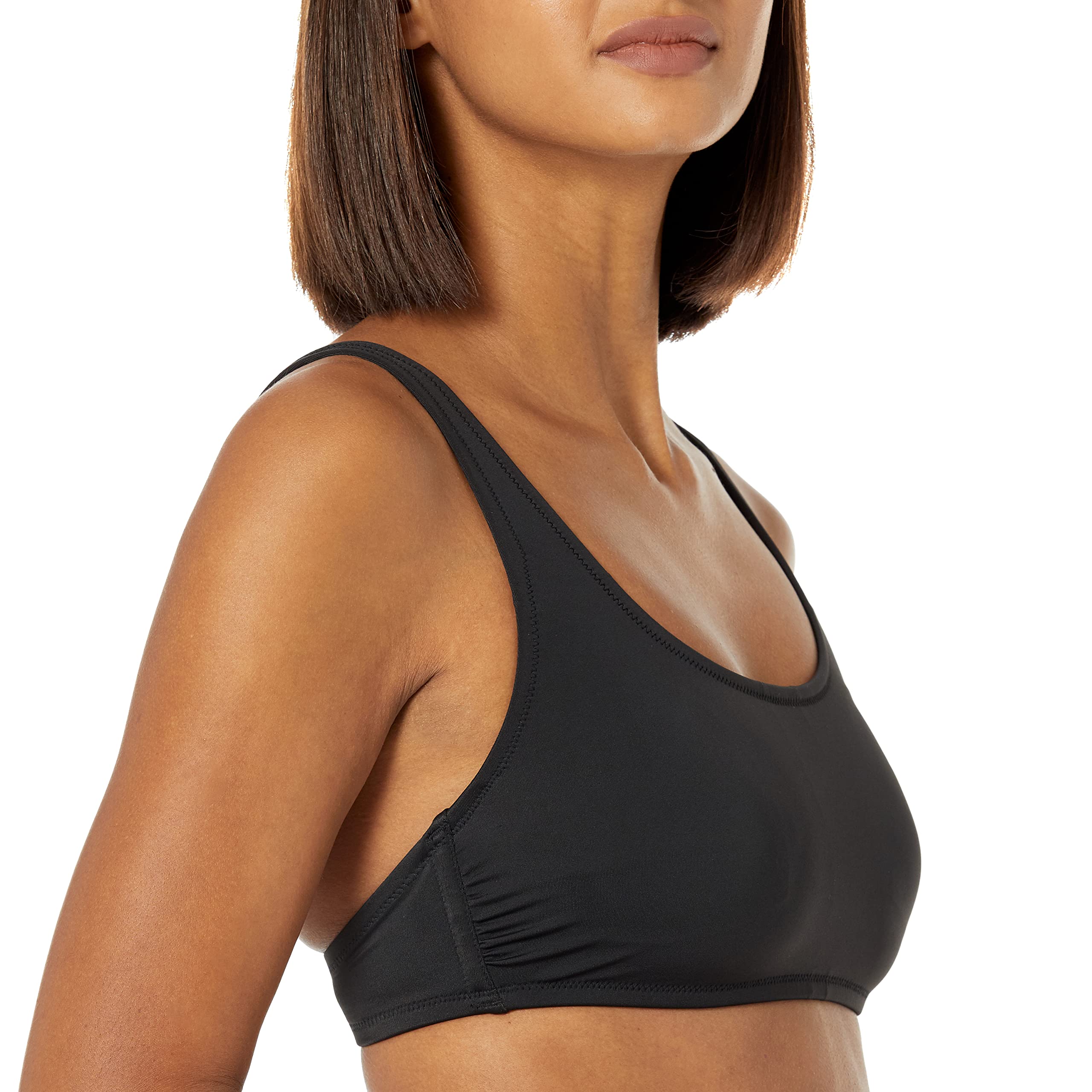 Amazon Essentials Women's Scoop Neck Swim Crop Top