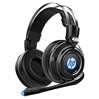 HP Gaming Headphones With Microphone, PS4 Gaming headset with mic , Over the Ear Wired Gaming Headphones With Microphone for PS5, Nintendo Switch, Mac, PC, Laptop, with LED Light