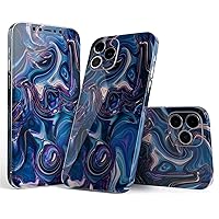 Full Body Skin Decal Wrap Kit Compatible with iPhone 15 - Liquid Abstract Paint Remix V24
