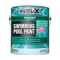 INSL-X Waterborne, Semi-Gloss Acrylic Pool Paint, White, 1 Gallon