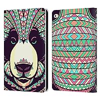 Head Case Designs Panda Aztec Animal Faces Leather Book Wallet Case Cover Compatible with Apple iPad Air 2 (2014)