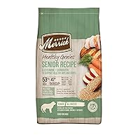 Merrick Healthy Grains Premium Dry Dog Food, Wholesome and Natural Dry Chicken Kibble, Senior Recipe - 25.0 lb. Bag