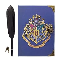 Paladone Harry Potter Officially Licensed Hogwarts Secret Locked Diary and Quill Pen Set, Potter Fans Notebook Key and Pen Gift, Wizard Merchandise, Harry Potter Toy, Journal for Boys and Girls