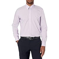 Buttoned Down Men's Slim Fit Button Collar Pattern Dress Shirt
