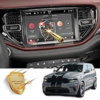2023 Dodge Durango Screen Protector for 2021-2023 Dodge Durango Gt Plus, Citadel, R/T, SRT 392, SRT HELLCAT 10.1-inch touchscreen, RUIYA HD Tempered Glass Car In-Dash Screen Protective Film (10.1-In)