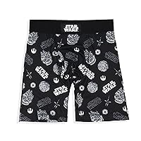 INTIMO Star Wars Mens' Death Star Millennium Falcon Tag-Free Boxers Underwear Boxer Briefs For Adults