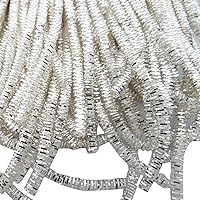 Crafting Metallic Silver Bullion Rough Purl Decorative Hand Embroidery India 3 Yards