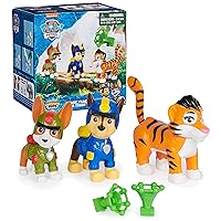 Paw Patrol: Jungle Pups Chase, Tracker & Tiger Action Figures with Projectile Launcher, Kids Toys for Boys and Girls Ages 3 and Up