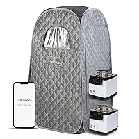 Portable Steam Sauna with Bluetooth Control, Steamer x2, Body Tent, Foldable Chair | Personal Home Spa