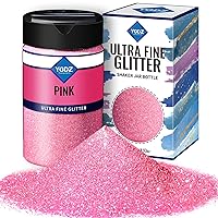 Fine Glitter, YGDZ 140G 4.93OZ Glitter Powder for Tumblers Resin Crafts, Cosmetic Nail Face Body Painting Hair Glitter, Pink