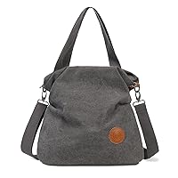 MYHOZEE Canvas Crossbody Bags for Women, Canvas Tote Bag Canvas Purses and Handbags for Womens