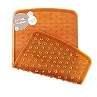 HEVEA Baby Bath Mat - Natural Rubber Non Slip Bathtub Mat For Baby - Upcycled, Scandinavian Design - Safe And Eco-friendly - (Natural)