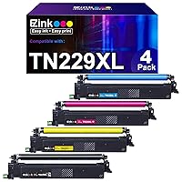 E-Z Ink (TM TN229XL Toner Cartridge Compatible Replacement for Brother TN229 TN229XL TN229XXL High Yield to use with MFC-L3780CDW HL-L3280CDW MFC-L3720CDW HL-L3220CDW HL-L3295CDW HL-L8245CDW (4 Pack)
