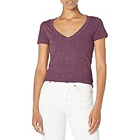 Women’s Casual T Shirt Comfy Short Sleeve Pull Over Basic V Neck Top Tee (6640)