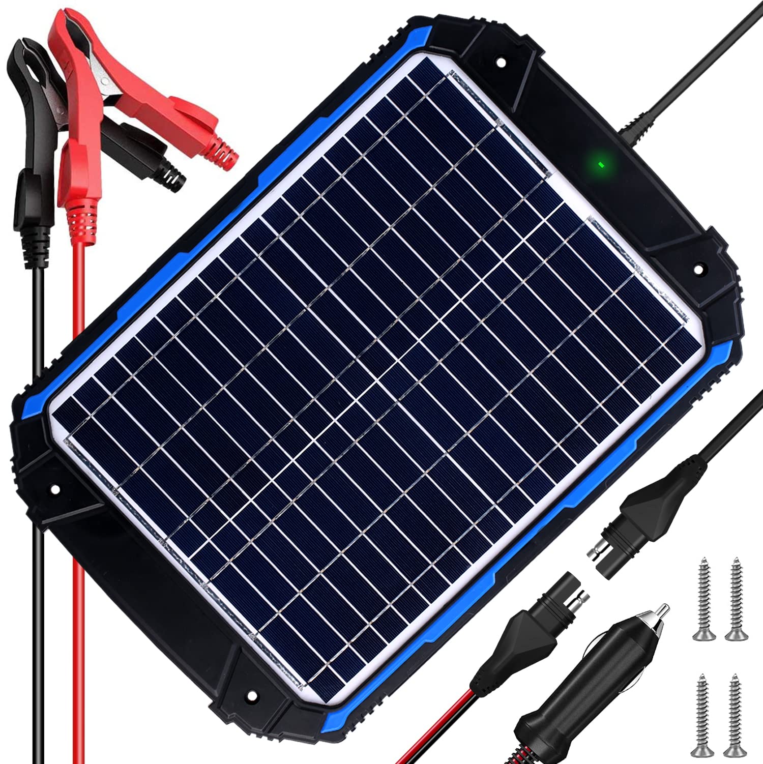 Mua SUNER POWER 18W 12V Solar Car Battery Charger & Maintainer, Waterproof Solar  Trickle Charger, Built-in Intelligent MPPT Controller, Portable Solar Panel  Kit for Deep Cycle Marine RV Trailer Boat trên Amazon